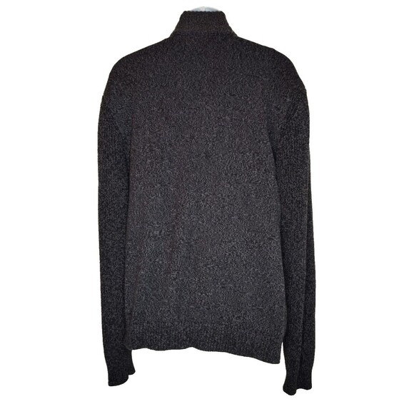 Daniel Hechter Paris Sweater Mens XXL Cardigan Front Zipper Black Gray Pockets - Picture 3 of 8